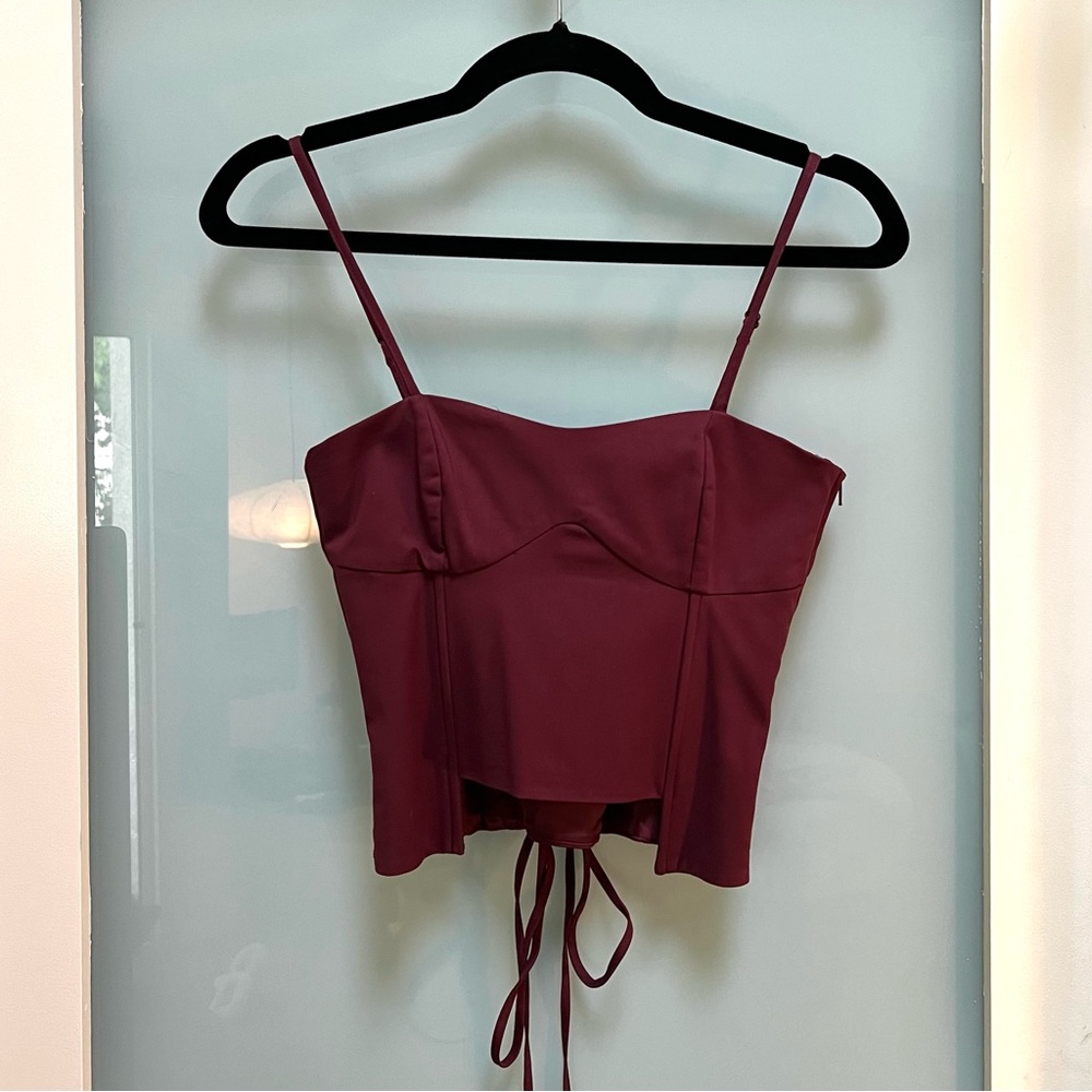 & Other Stories Laced-Up Bustier